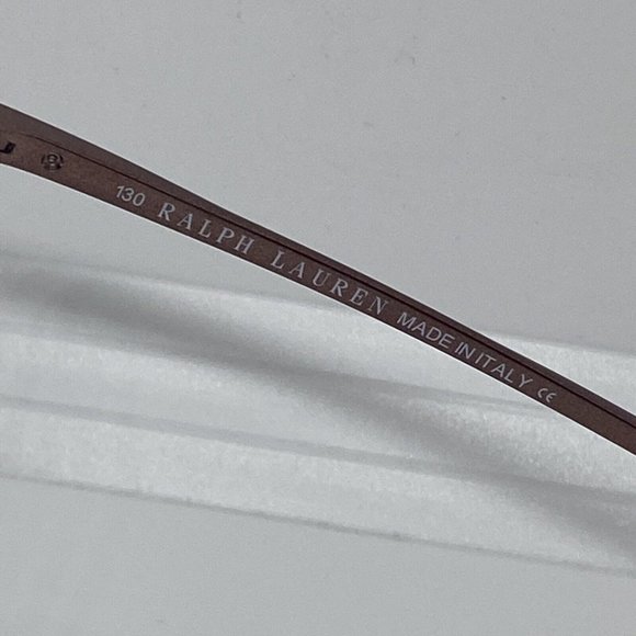 NWT Ralph Lauren RL 1371 1J3 Siena Brown Made in Italy 53-13-130 Stainless Steel